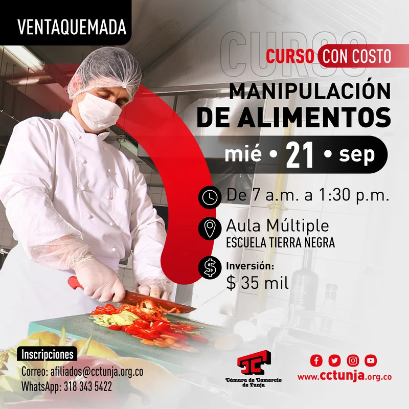 Curso De Manipulaci N De Alimentos C Mara De Comercio De Tunja