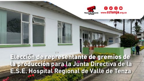 Procesos de elección del Representante de los Gremios de la Producción ante las Juntas Directivas de la Empresa Social del Estado Hospital Regional Valle de Tenza E.S.E Nivel 2