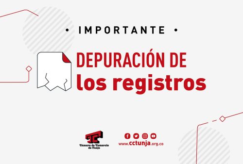 La Cámara de Comercio de Tunja tiene la obligación de hacer la depuración de las matrículas que no han sido renovadas en el 2020, 2021, 2022, 2023 y 2024, como lo exige la ley a las 57 cámaras de comercio del país.