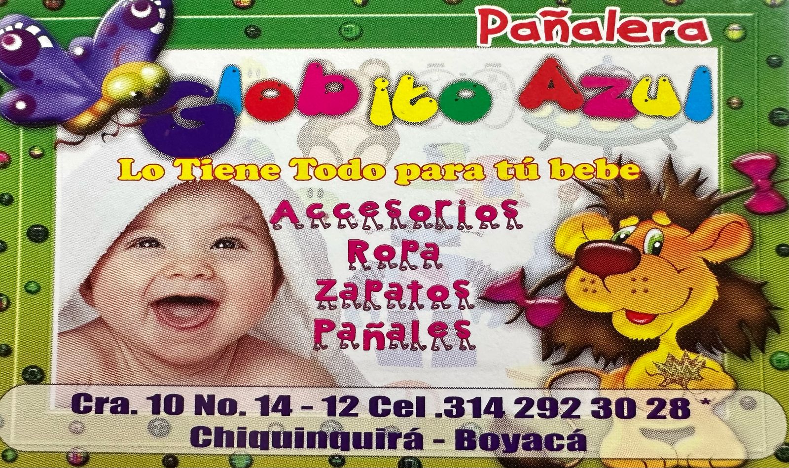 PAÑALERA GLOBITO AZUL