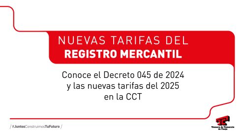 Nuevas Tarifas del Registro Mercantil