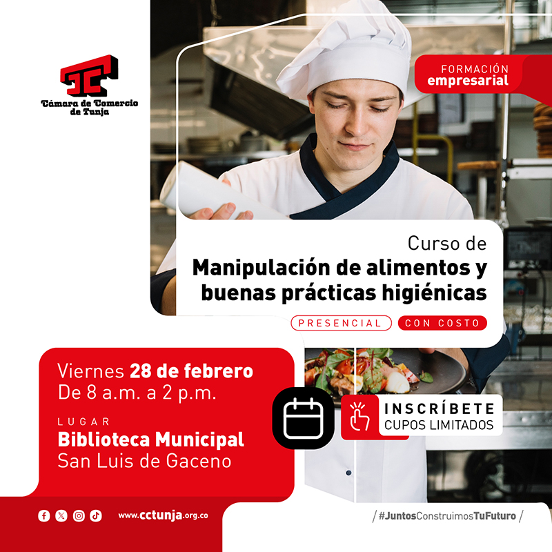 Manipulacion de Alimentos San Luis Gaceno