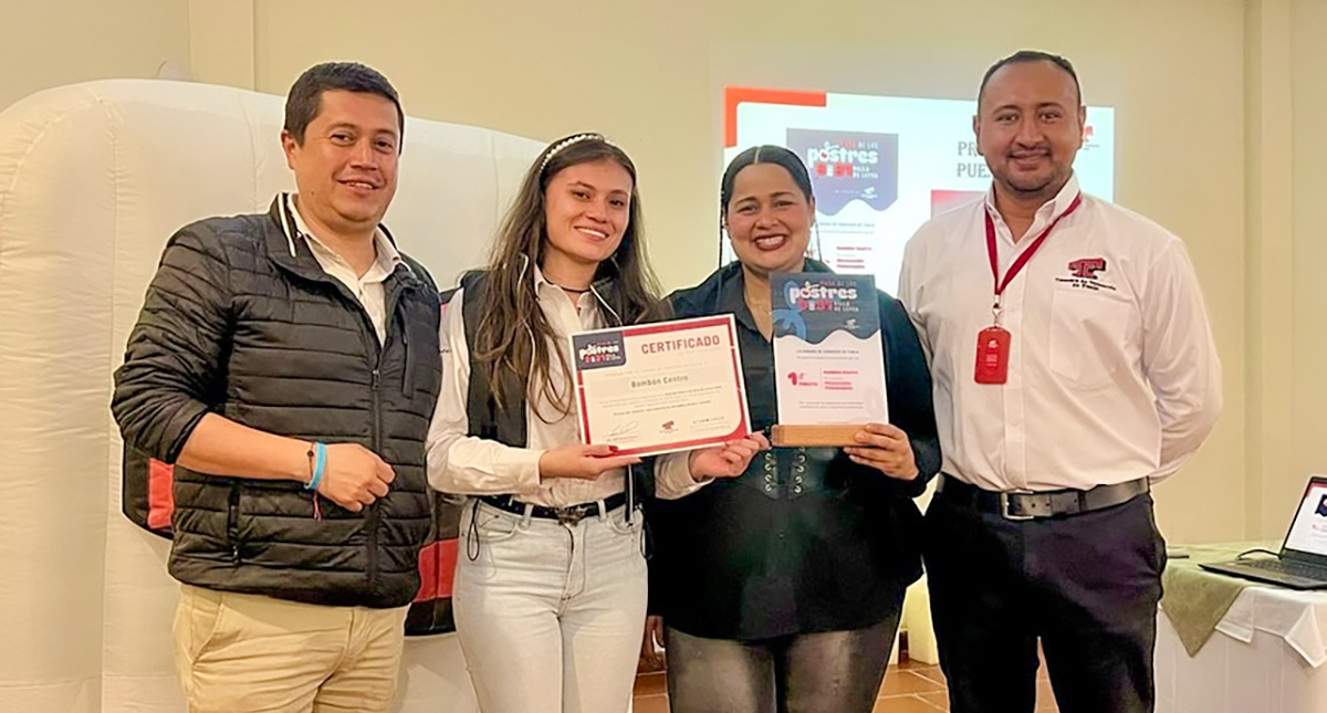 Premiación del postre ganador en la Ruta de los Postres 2025 en Villa de Leyva