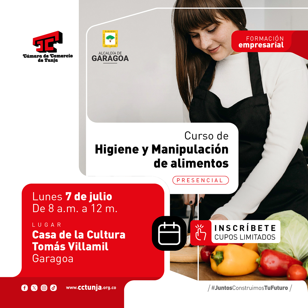 Manipulacion de alimentos en Garagoa