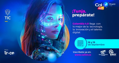 Empresas digitales exponen en la Muestra Comercial Colombia 4.0 Tunja 2025 organizada por la Cámara de Comercio de Tunja