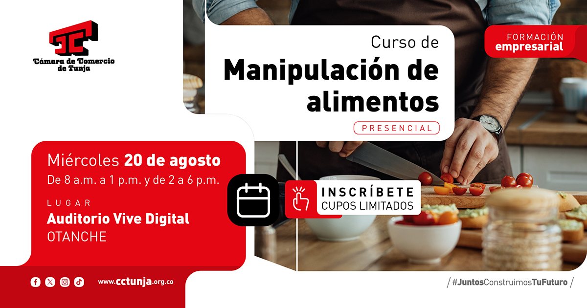 Manipulacion de alimentos en Otanche
