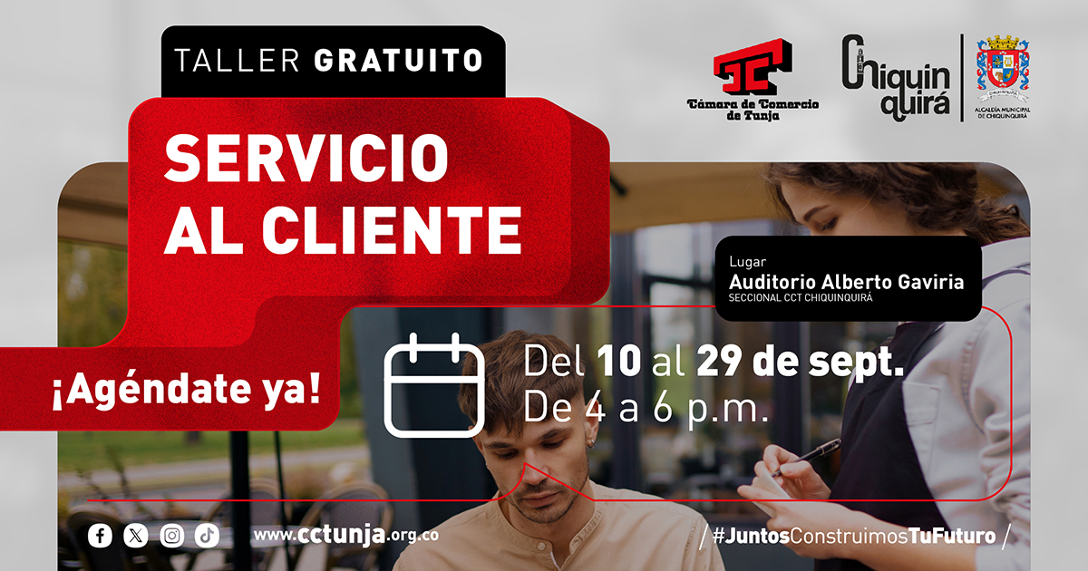 Taller de servicio al cliente en Chiquinquirá