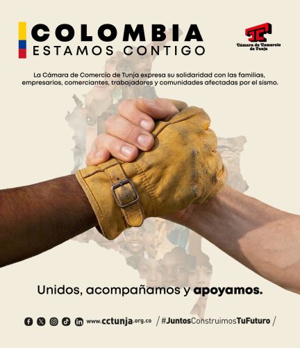 La CCT expresa su solidaridad y acompañamiento a las familias, empresarios, comerciantes, trabajadores y comunidades afectadas por el sismo, extendiendo un mensaje de fortaleza, esperanza y unión.